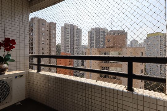 Varanda da Sala de apartamento para alugar com 2 quartos, 66m² em Vila Andrade, São Paulo