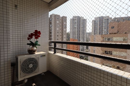 Varanda da Sala de apartamento para alugar com 2 quartos, 66m² em Vila Andrade, São Paulo