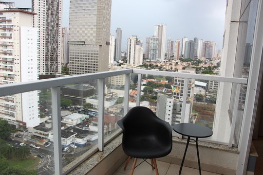Vista da Sacada de apartamento para alugar com 1 quarto, 79m² em Setor Oeste, Goiânia