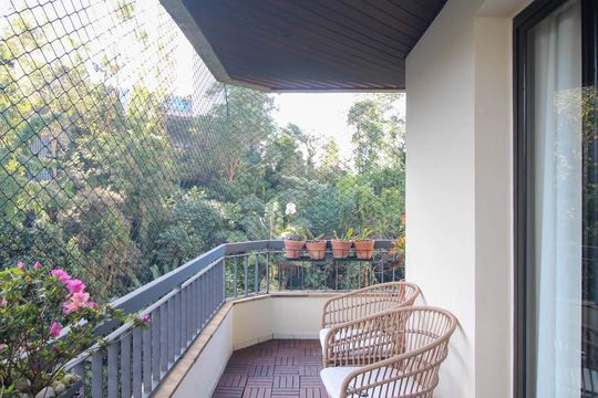 Varanda da Sala de apartamento à venda com 4 quartos, 177m² em Jardim Ampliação, São Paulo