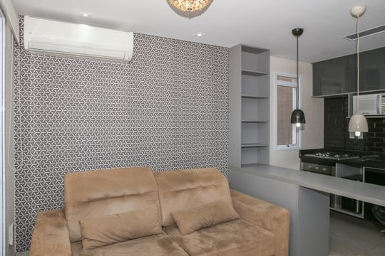 Sala de apartamento para alugar com 1 quarto, 42m² em Perdizes, São Paulo