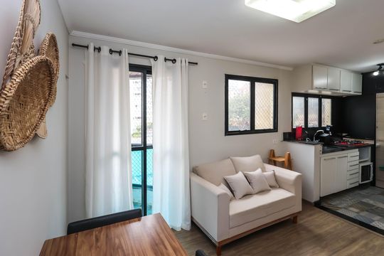 Sala de apartamento para alugar com 1 quarto, 48m² em Vila Mariana, São Paulo