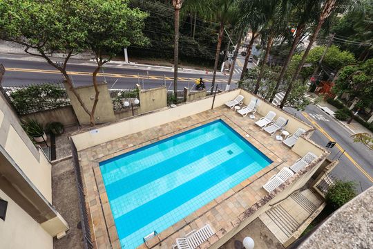 Piscina de apartamento para alugar com 1 quarto, 48m² em Vila Mariana, São Paulo