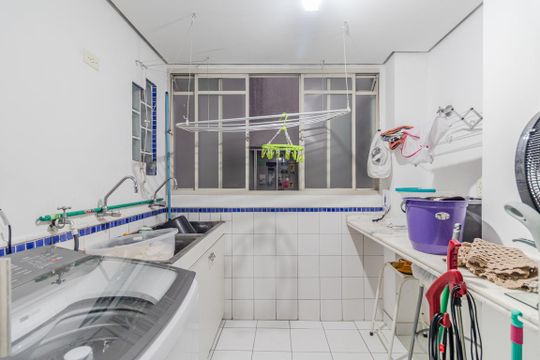 Área de Serviço de apartamento para alugar com 3 quartos, 146m² em Pinheiros, São Paulo