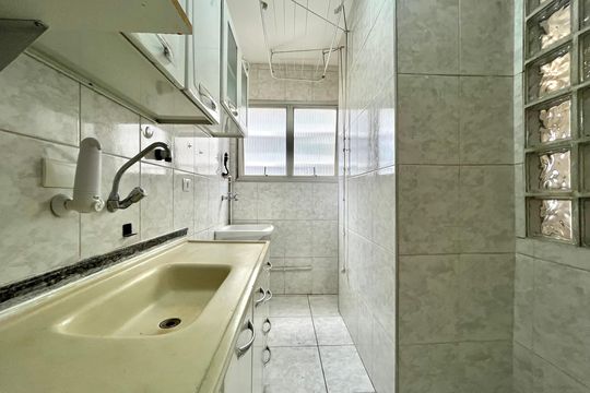 Cozinha de apartamento para alugar com 1 quarto, 44m² em Vila Clementino, São Paulo