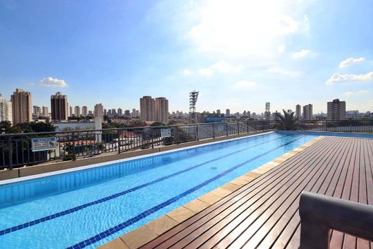 Área comum - Piscina de apartamento para alugar com 2 quartos, 92m² em Vila América, Santo André