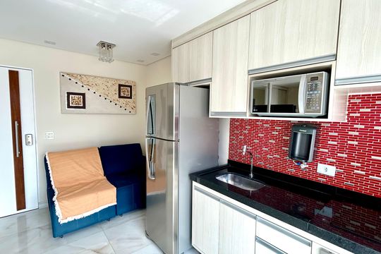 Cozinha de kitnet/studio à venda com 1 quarto, 38m² em Vila Augusta, Guarulhos