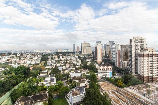 Vista da Varanda de apartamento para alugar com 1 quarto, 50m² em Empresarial 18 do Forte, Barueri