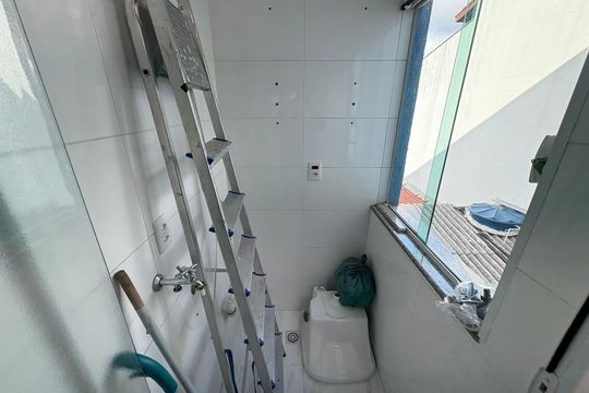 Área de Serviço de casa à venda com 3 quartos, 137m² em Vila Alzira, Santo André