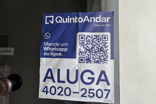Placa de apartamento para alugar com 2 quartos, 75m² em Leme, Rio de Janeiro