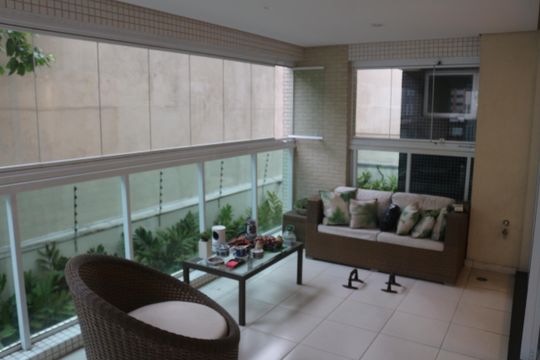 Varanda da Sala de apartamento para alugar com 3 quartos, 242m² em Santo Antônio, São Caetano do Sul