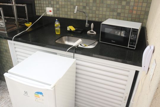Área comum - Churrasqueira de apartamento para alugar com 3 quartos, 242m² em Santo Antônio, São Caetano do Sul