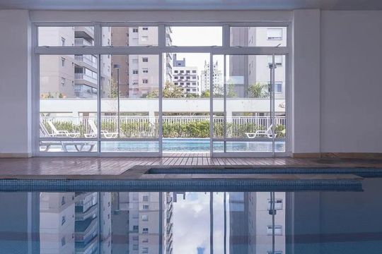 Área externa de apartamento à venda com 2 quartos, 59m² em Várzea da Barra Funda, São Paulo