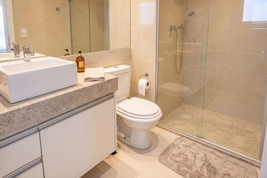 Banheiro de apartamento à venda com 2 quartos, 59m² em Várzea da Barra Funda, São Paulo