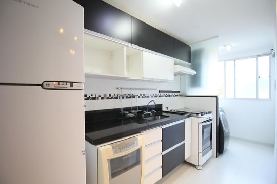 Cozinha - Armários de apartamento para alugar com 2 quartos, 63m² em Paraíso do Morumbi, São Paulo