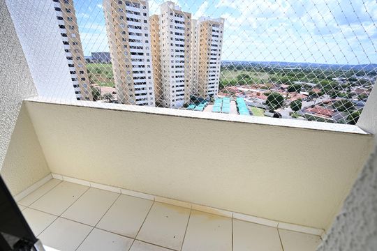 Varanda Sala de apartamento para alugar com 2 quartos, 55m² em Residencial Eldorado, Goiânia