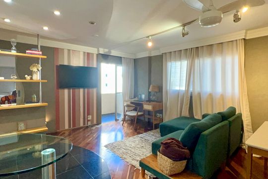 Sala de apartamento para alugar com 2 quartos, 70m² em Pinheiros, São Paulo