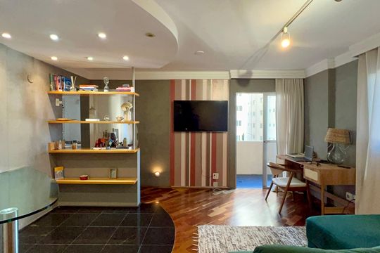 Sala de apartamento para alugar com 2 quartos, 70m² em Pinheiros, São Paulo