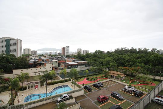 Vista da Varanda de kitnet/studio à venda com 1 quarto, 36m² em Jacarepaguá, Rio de Janeiro