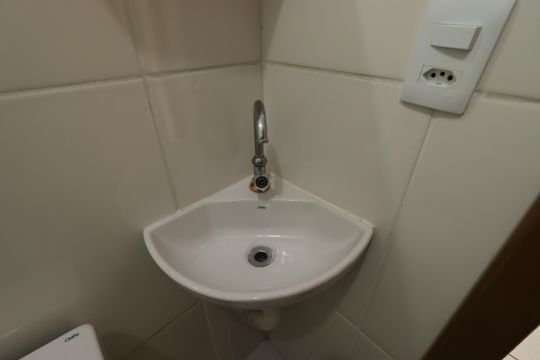 Banheiro Social de apartamento para alugar com 2 quartos, 58m² em Vila Progresso, Santo André