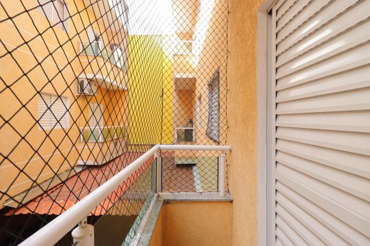 Varanda do Quarto 2 de apartamento para alugar com 2 quartos, 58m² em Vila Progresso, Santo André