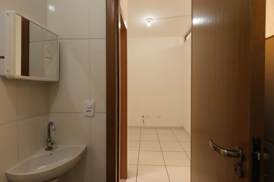 Banheiro de apartamento para alugar com 2 quartos, 58m² em Vila Progresso, Santo André