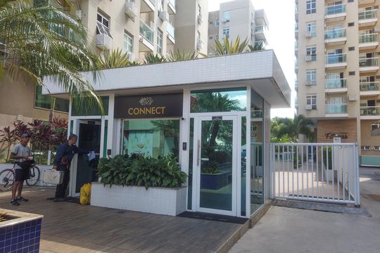 Fachada de kitnet/studio para alugar com 1 quarto, 43m² em Taquara, Rio de Janeiro