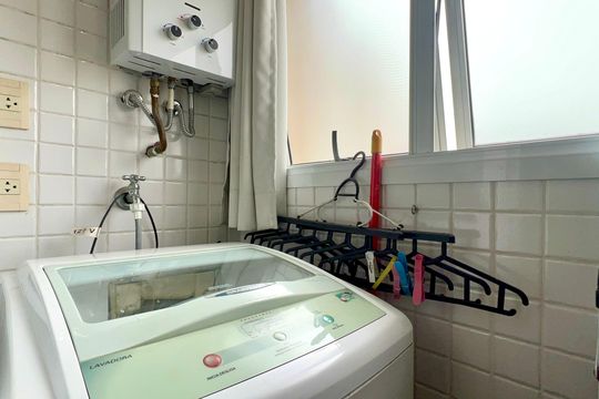 Área de Serviço de kitnet/studio para alugar com 1 quarto, 40m² em Pinheiros, São Paulo