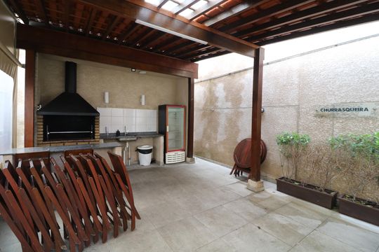 Área comum - Churrasqueira de apartamento à venda com 2 quartos, 42m² em Sítio da Figueira, São Paulo