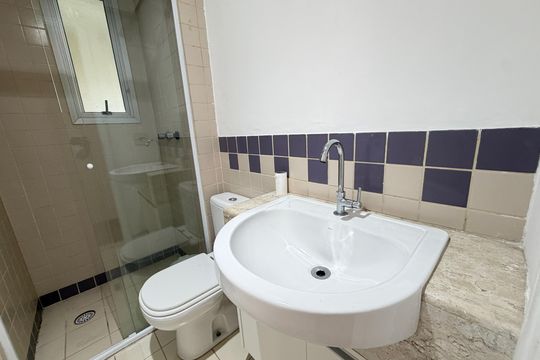 Banheiro de apartamento para alugar com 3 quartos, 68m² em Vila Regente Feijó, São Paulo