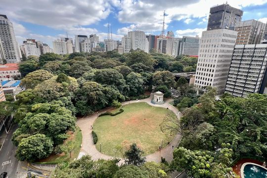 Vista da Varanda de apartamento para alugar com 1 quarto, 59m² em Jardim Paulista, São Paulo