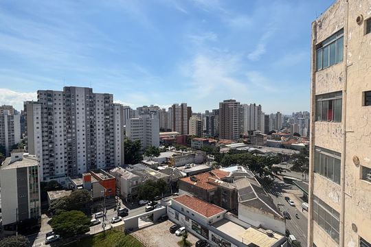 Vista da Sala de apartamento à venda com 2 quartos, 73m² em Mirandópolis, São Paulo