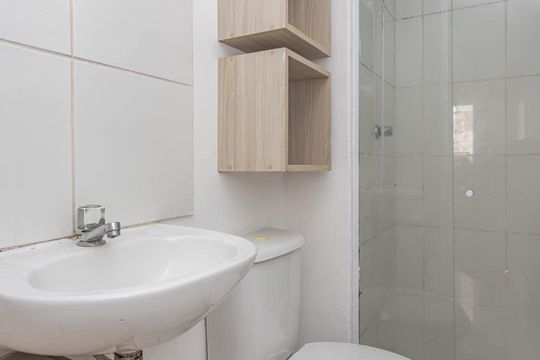 Banheiro de apartamento à venda com 2 quartos, 41m² em Vila Água Funda, São Paulo