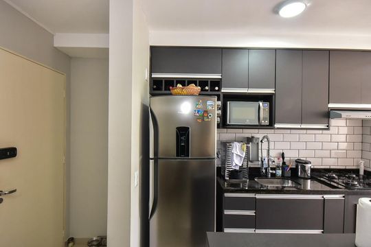 Cozinha de apartamento à venda com 2 quartos, 50m² em Vila Andrade, São Paulo