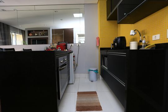Cozinha de kitnet/studio para alugar com 1 quarto, 38m² em Jardim Ampliação, São Paulo