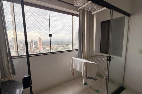 Varanda da Sala de apartamento para alugar com 2 quartos, 50m² em Setor Bueno, Goiânia