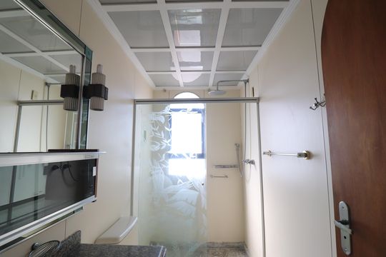 Banheiro Social de apartamento à venda com 3 quartos, 130m² em Parque das Nações, Santo André