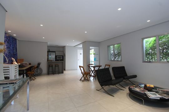 Área Comum - Salão de Festas de apartamento para alugar com 2 quartos, 70m² em Vila Olímpia, São Paulo