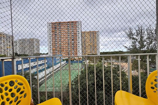 Varanda - Sala de apartamento para alugar com 2 quartos, 56m² em Barra da Tijuca, Rio de Janeiro