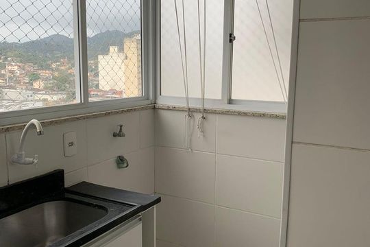 Área de serviço de apartamento à venda com 3 quartos, 84m² em Fonseca, Niterói