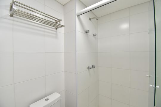 Banheiro Social de apartamento para alugar com 1 quarto, 37m² em Bigorrilho, Curitiba