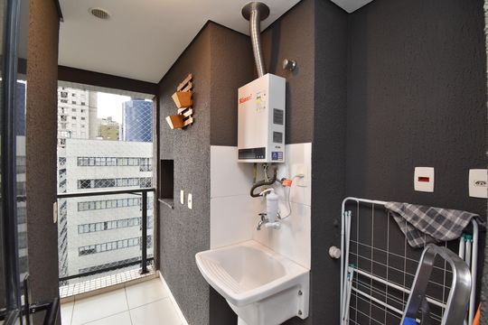 Sacada do Studio de apartamento para alugar com 1 quarto, 37m² em Bigorrilho, Curitiba