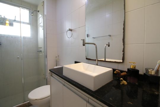 Banheiro da Suíte 2 de apartamento à venda com 4 quartos, 114m² em Barra da Tijuca, Rio de Janeiro