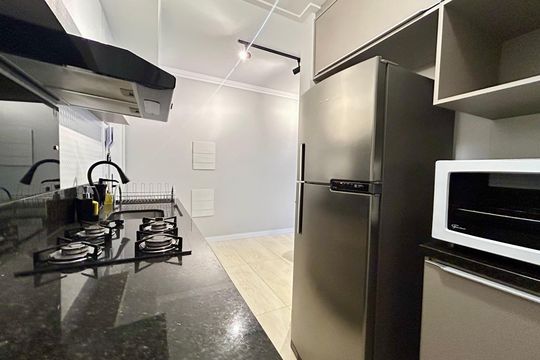 Cozinha  de apartamento para alugar com 1 quarto, 45m² em Campeche, Florianópolis