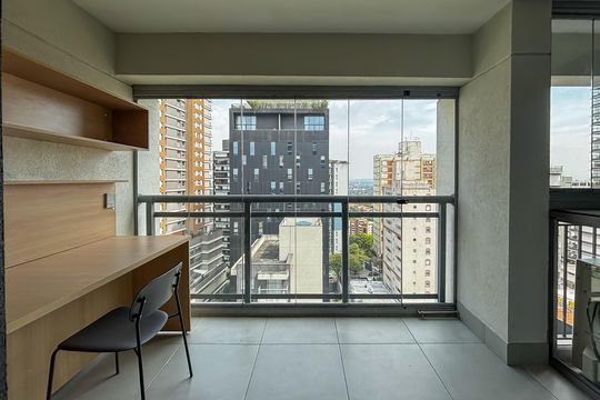 Varanda  de apartamento para alugar com 1 quarto, 32m² em Sumarezinho, São Paulo
