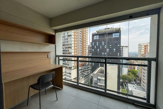 Varanda  de apartamento para alugar com 1 quarto, 32m² em Sumarezinho, São Paulo