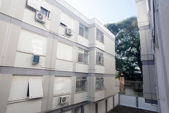 Vista da Suíte de apartamento à venda com 1 quarto, 47m² em Partenon, Porto Alegre