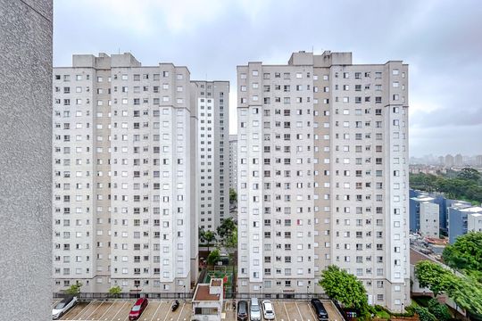 Vista da Sala de apartamento à venda com 2 quartos, 45m² em Jardim América da Penha, São Paulo