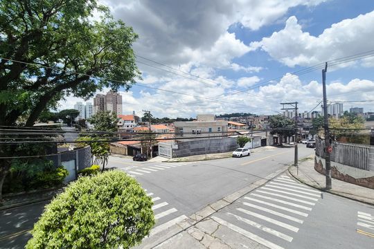 Área de Serviço - vista de apartamento para alugar com 1 quarto, 42m² em Assunção, São Bernardo do Campo
