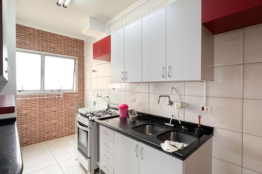 Cozinha de apartamento à venda com 3 quartos, 76m² em Planalto, São Bernardo do Campo
